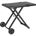 royal gourmet grilltisch klappbar grillwagen fuer gasgrill outdoor grillstaender fuer tischgrill faltbarer rollwagen mit haken klapptisch zum gasgrill gt2005-g schwarz