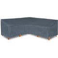 loungemoebel abdeckhaube fuer l-form sofaswasserdichtes atmungsaktives tpu gewebe abdeckhaube fuer gartenmoebel wasserdicht schutz vor wind ultraviolett schuetzende grau 255 255 90w6590h cm