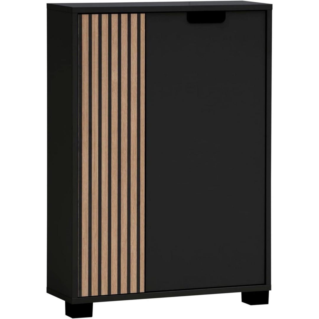 schildmeyer highboard ryker 160035 schwarzmattakustikpaneel optik 598 x 195 x 852 cm