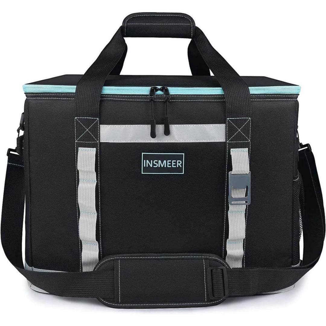 insmeer 48l kuehltasche gross faltbare 65 can kuehltasche thermotasche isoliertasche fuer getraenke xxl wasserdicht hitzebestaendig einkaufstasche fuer ausflug picknic camping wandern strand