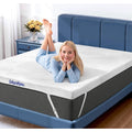 sakurahome matratzentopper 140x200cm - h3h2 gel memory-schaum matratzen topper ca 8cm hoehe fuer boxspringbett schlafsofacertipur-us oeko-tex zertifiziert