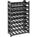 grizzly flaschenregal - modulares stapelbares design fuer 48 flaschen weinregal anthrazit