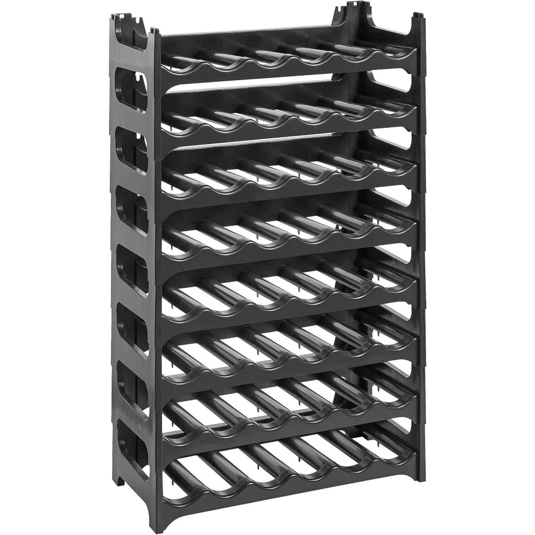 grizzly flaschenregal - modulares stapelbares design fuer 48 flaschen weinregal anthrazit